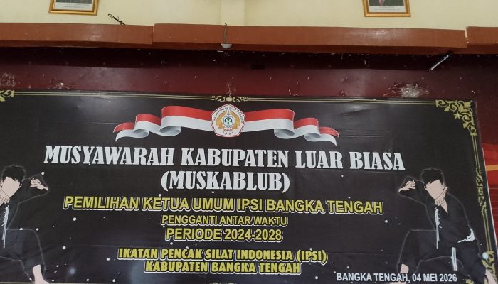 Muscablub IPSI Bangka Tengah, Fani Hendra Saputra Jadi Nahkoda Baru