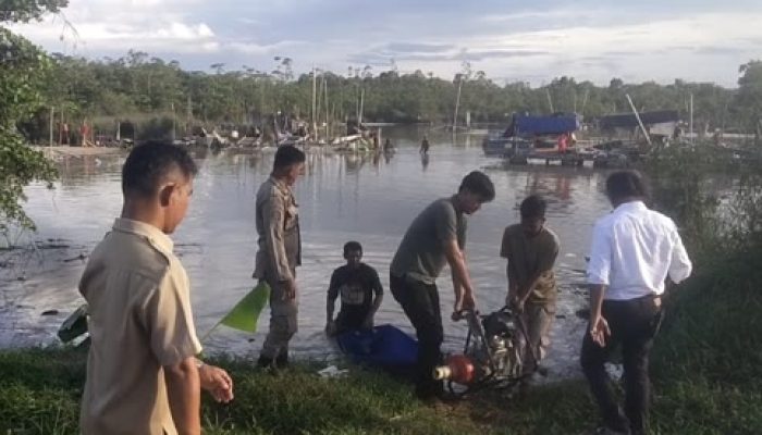 Tambang Timah Ilegal di Area Fasilitas Umum Ditertibkan