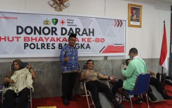 Kapolres Bangka Ikut Donorkan Darah