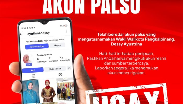 Diskominfo Imbau Masyarakat Waspadai Akun Palsu