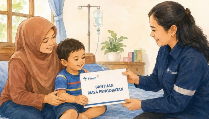 PT TIMAH Bantu Biaya Pengobatan Bayi 10 Bulan