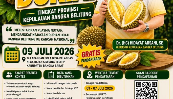 Gubernur Dorong Durian Lokal Tembus Pasar Nasional