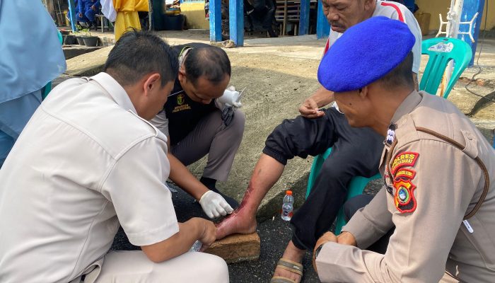 Polres Bangka Barat Gelar Bakti Kesehatan untuk Nelayan
