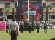 77 Personel Polres Bangka Naik Pangkat