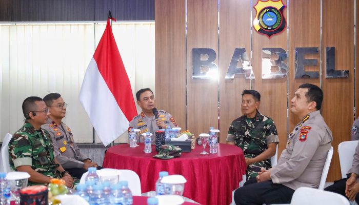 Silaturahmi Kapolda-Danrem, Tegaskan Komitmen Perkokoh Sinergitas TNI-Polri di Babel