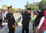 Polres Bangka Barat Bagikan 500 Kilogram Beras SPHP