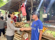 Turun ke Pasar, Kapolres Pastikan Stok Pangan Aman