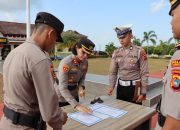 Kapolres Bangka Barat Pimpin Sertijab Kasat Lantas