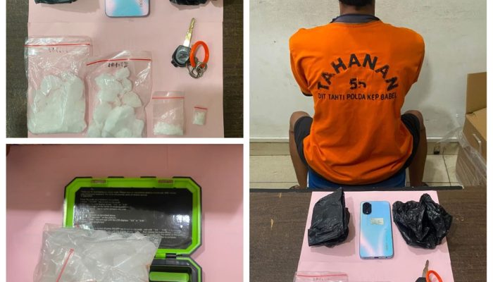 Polisi Ringkus Pengedar Narkoba di Bangka Tengah