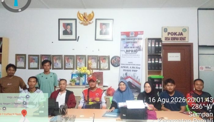 Azwar Serap Aspirasi Warga Desa Sempan