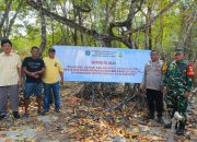 Pasang Spanduk Larangan Tambang di Kawasan Mangrove