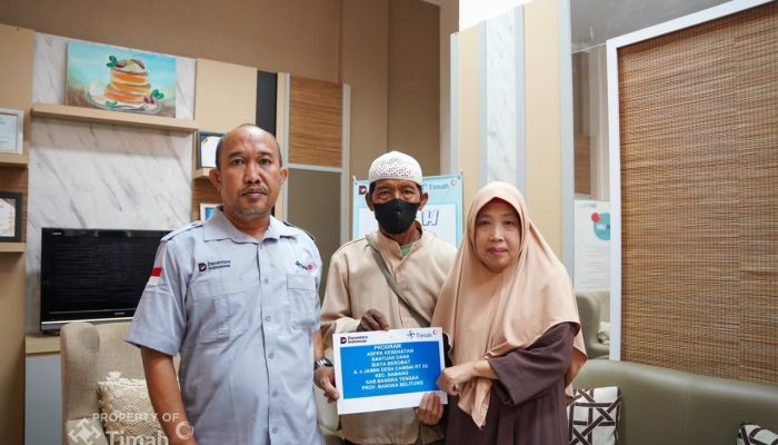 PT TIMAH Bantu Biaya Pengobatan Jaimin