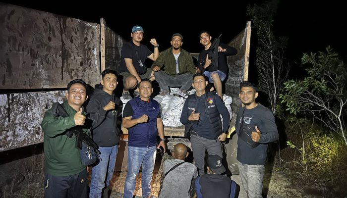Polairud Gagalkan Pengiriman 8 Ton Pasir Timah