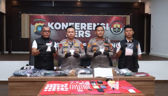Polisi Sita Ratusan Gram Sabu dan Ekstasi