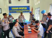 Bidpropam Cek Kelengkapan Personel Polres Bangka