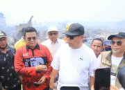 Gubernur Tinjau Langsung Kebakaran di Dusun Serdang