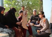 Kapolres Sambangi Dua Anak Penderita Hemofilia