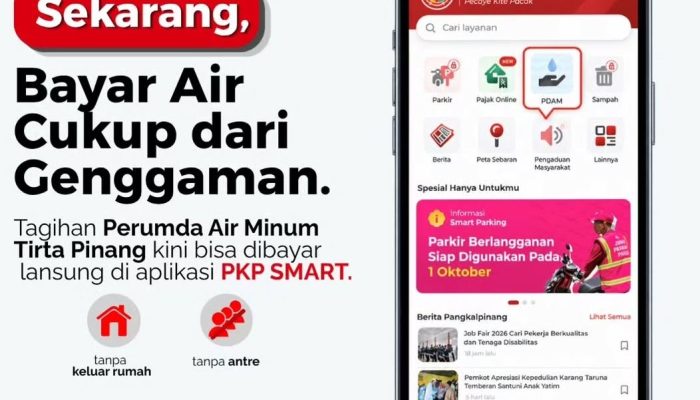 Bayar Tagihan PDAM Kini Bisa Via Aplikasi PKP SMART