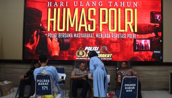 Polres Bangka Barat Libatkan 50 Peserta Donor Darah