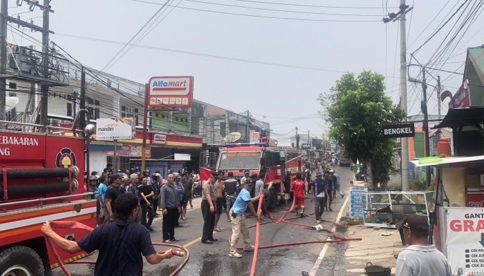 Polsek Taman Sari Gerak Cepat Amankan TKP Kebakaran